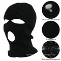 3-Hole Knitted Full Face Cover Ski Mask 3 Holes Neck Gaiter, Winter Ski Hat Warm Knit Beanie for Outdoor Sports